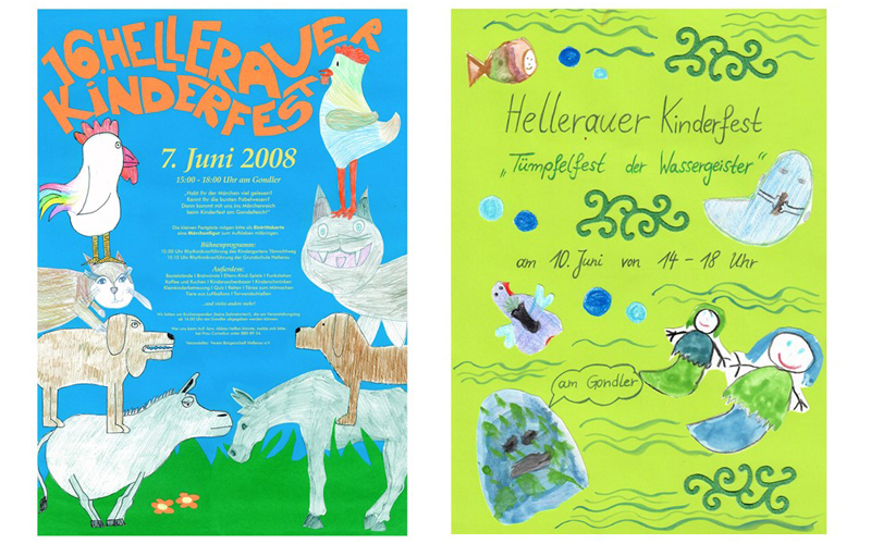 Plakate für die Kinderfeste
